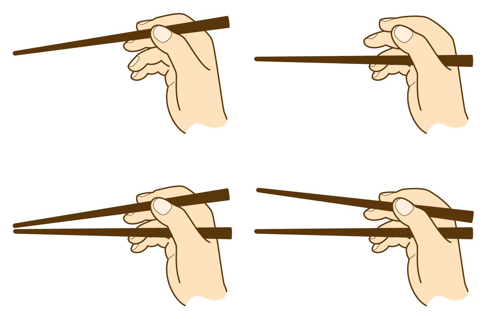 Как правильно пользоваться палочками для суши и роллов