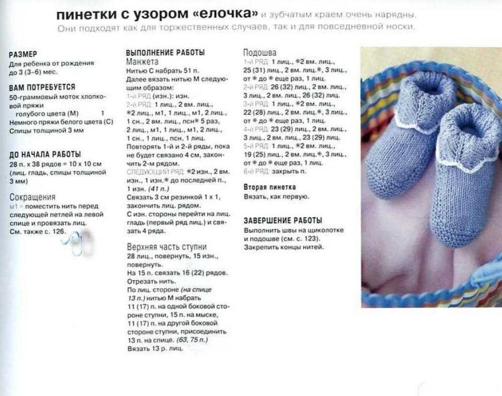 Детские тапочки спицами - пошаговые мк с фото и описанием