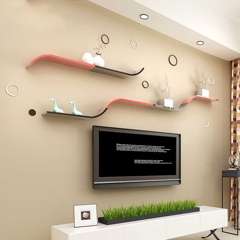 Полка для телевизора на стену: фото вариантов для выбора
