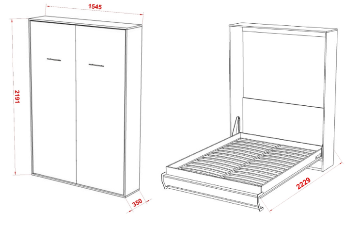 Кровать-шкаф своими руками: чертежи и размеры, схемы и проекты, эскизы и механизм