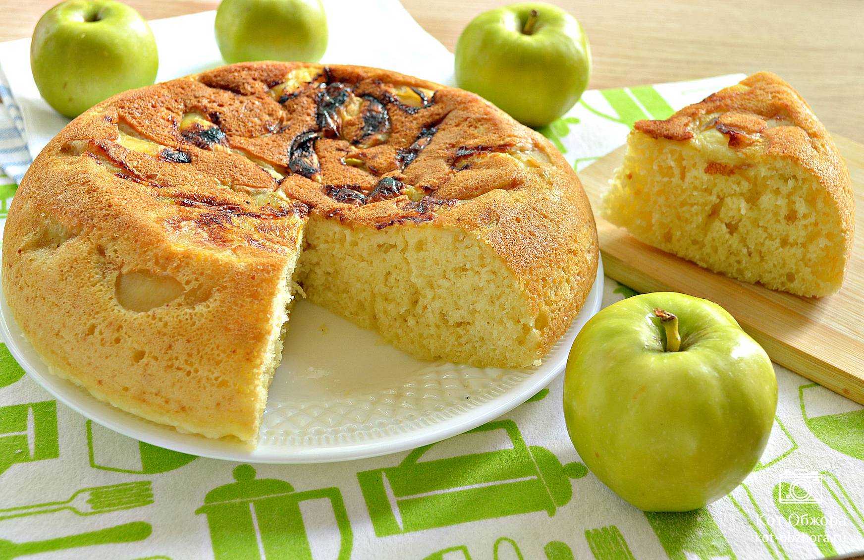 Шарлотка с яблоками в духовке: 6 простых рецептов