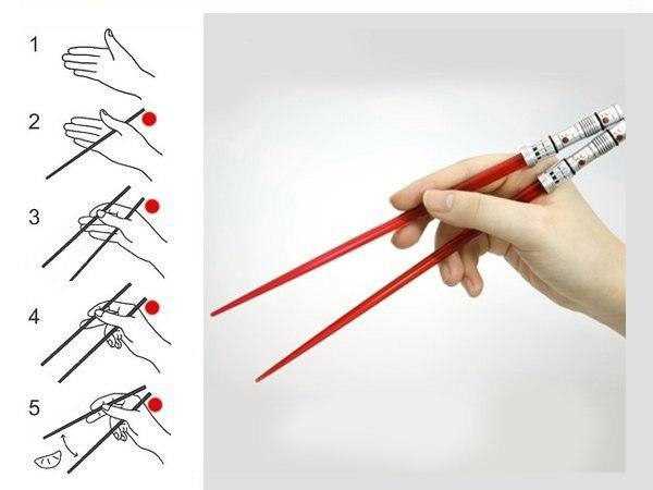Как правильно держать китайские палочки