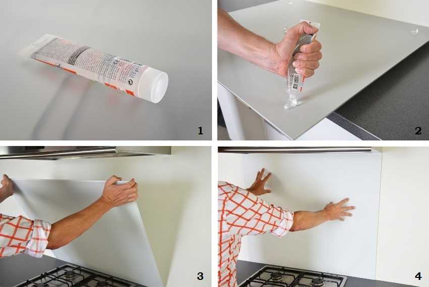 Как своими руками изготовить и установить стеклянный фартук на кухне?