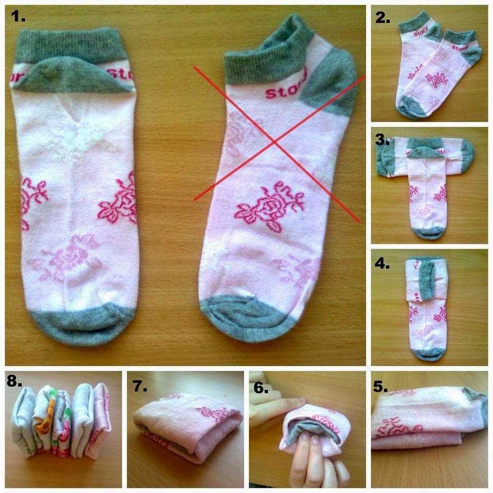 Компактное хранение носков: как правильно сложить носки и хранить, чтобы не терялись