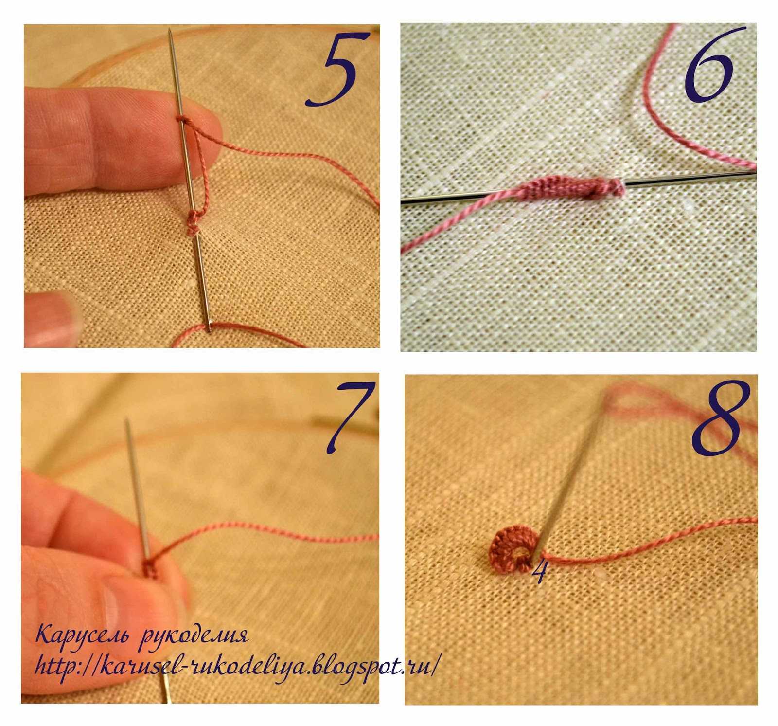 Как сделать петельки на шторы вручную, из ниток иголкой, петли для крючков