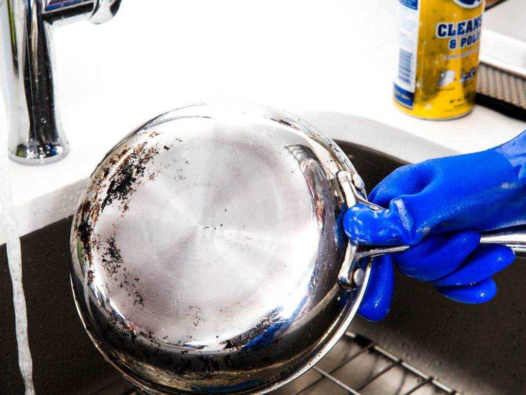 Как очистить пригоревшую кастрюлю из нержавейки внутри в домашних условиях, как почистить от нагара