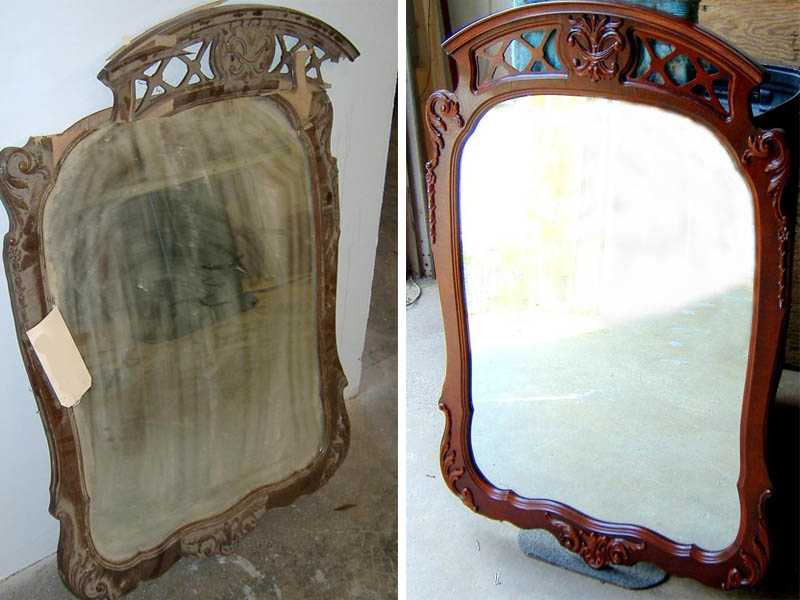Реставрация зеркала в домашних условиях: как правильно провести процедуру и в чем ее плюсы и минусы