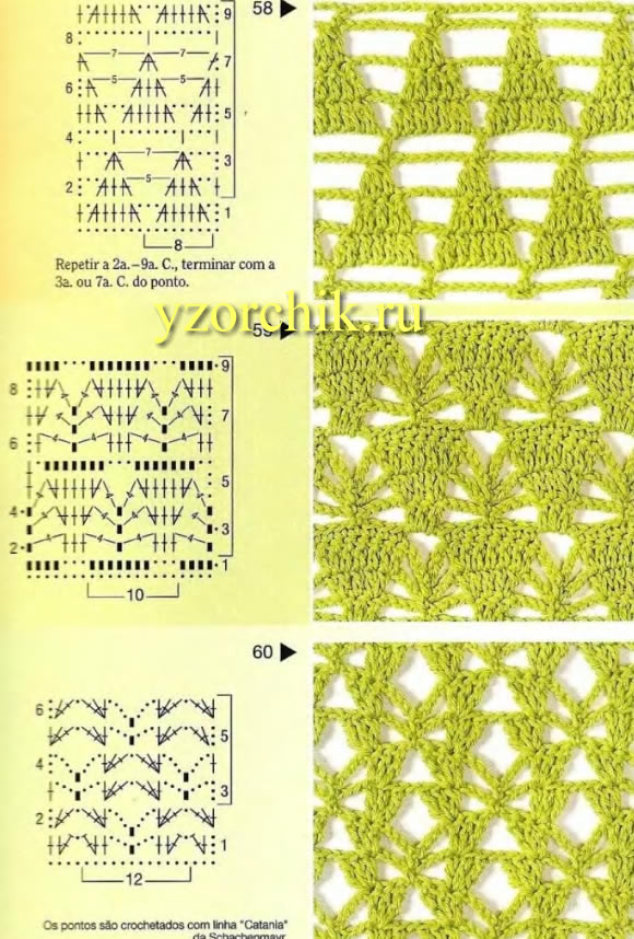 Схемы вязания ажурных ромбов на спицах – 26 вариантов для опытных и начинающих