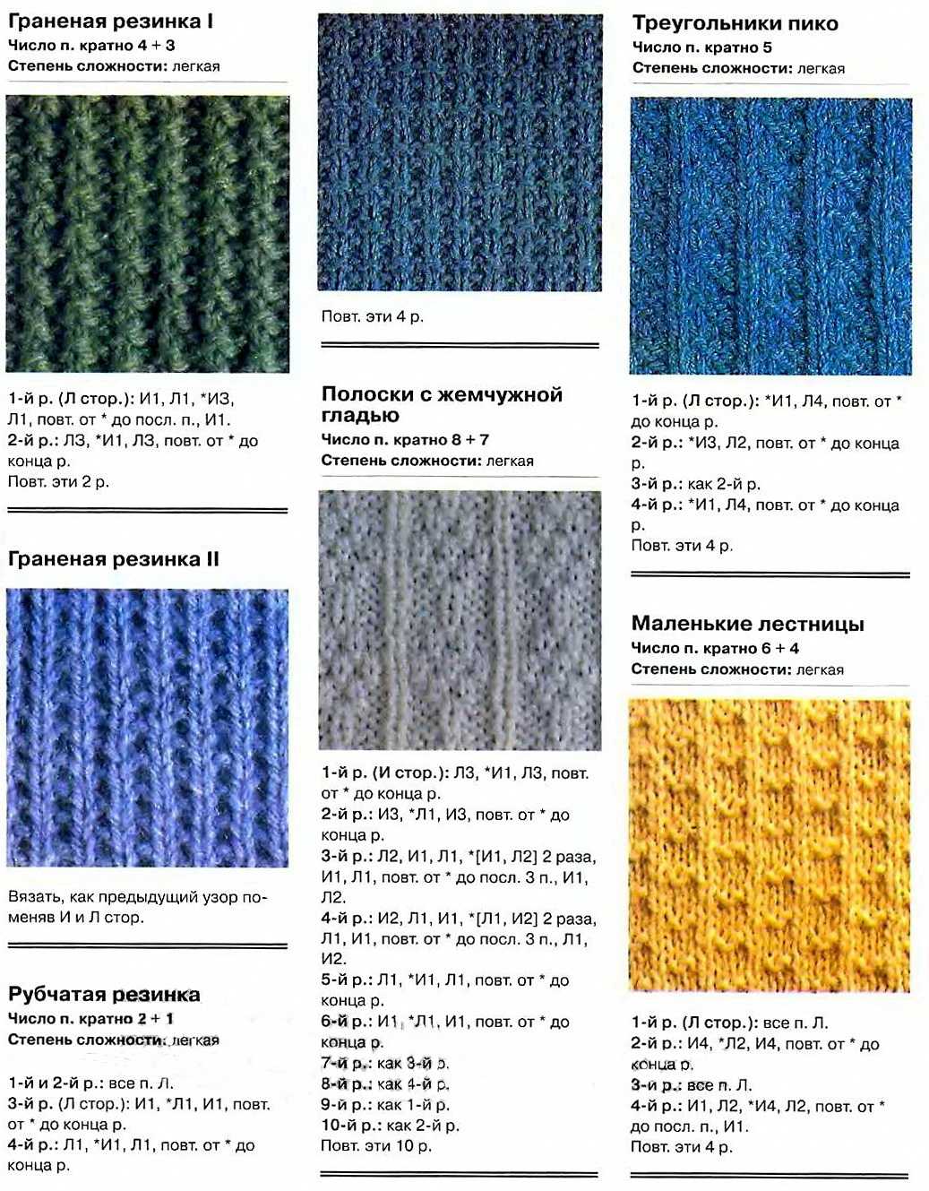 Шарф спицами 60 схем узоров  вязания шарфа спицами с описанием