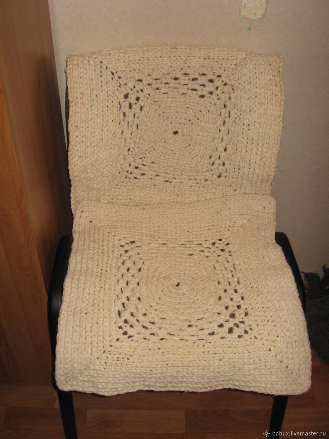 Коврик на стул: вязание крючком для начинающих, идеи, фото