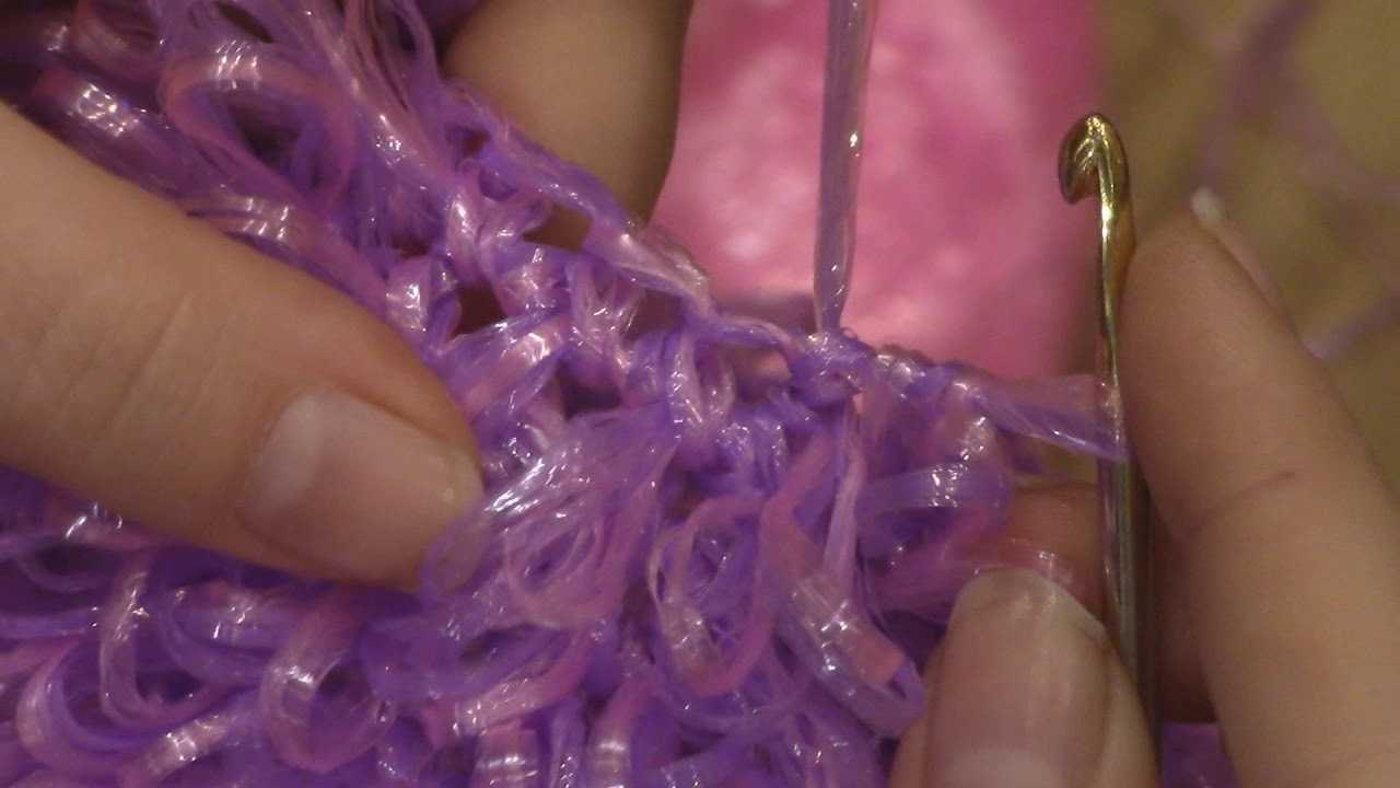 Как связать мочалку крючком с вытянутыми петлями для начинающих?