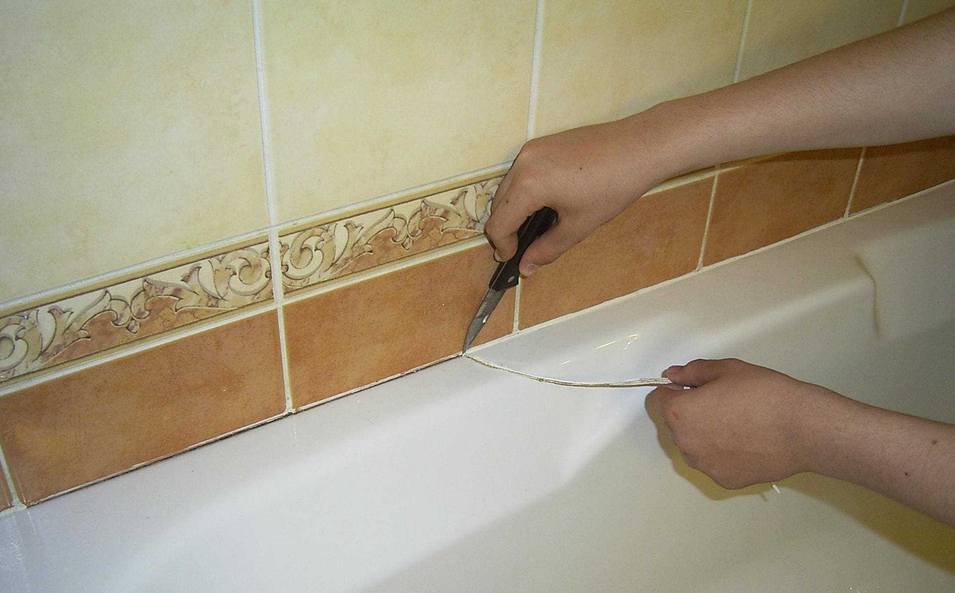 Чем заделать щель между ванной и стеной, как сделать стык? + видео / vantazer.ru – информационный портал о ремонте, отделке и обустройстве ванных комнат