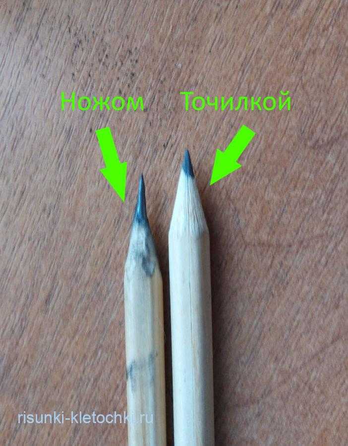 Как точить ножом карандаши?