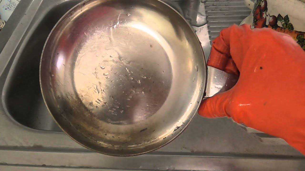 Как очистить пригоревшую кастрюлю из нержавейки внутри и снаружи