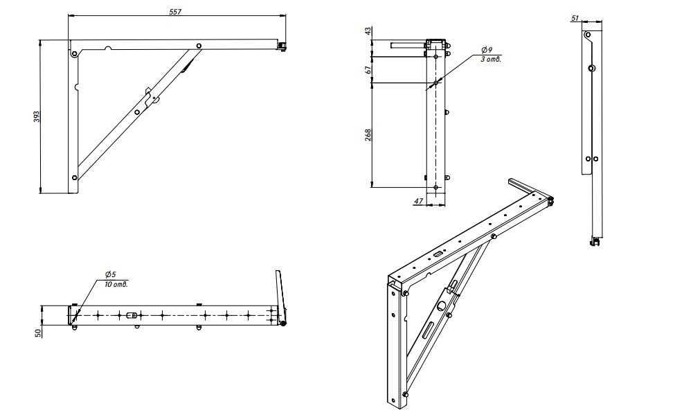 Откидной стол с креплением к стене: разновидности столов, способы крепления, рекомендации по установке