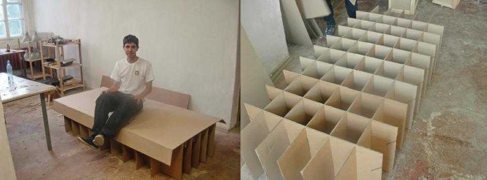 Пошаговая инструкция изготовления кровати из картона