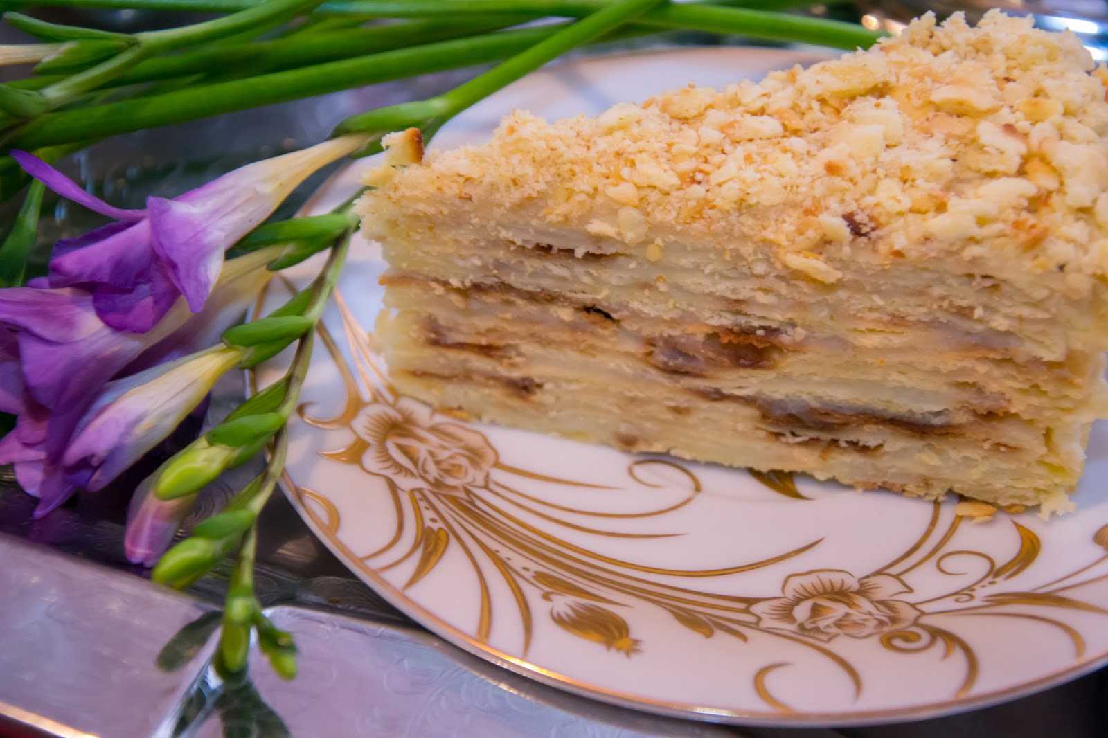 Торт наполеон на сковороде ⋆ кулинарные и кондитерские рецепты ⋆