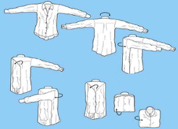 Как правильно складывать рубашку, быстро и аккуратно — топ способы