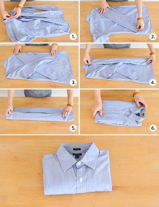Как правильно и быстро сложить футболку (майку), чтобы не помялась