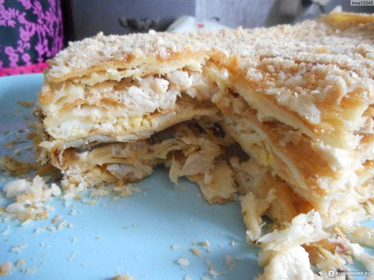Топ-7 закусочный торт «наполеон» из готовых коржей — рецепты с фото