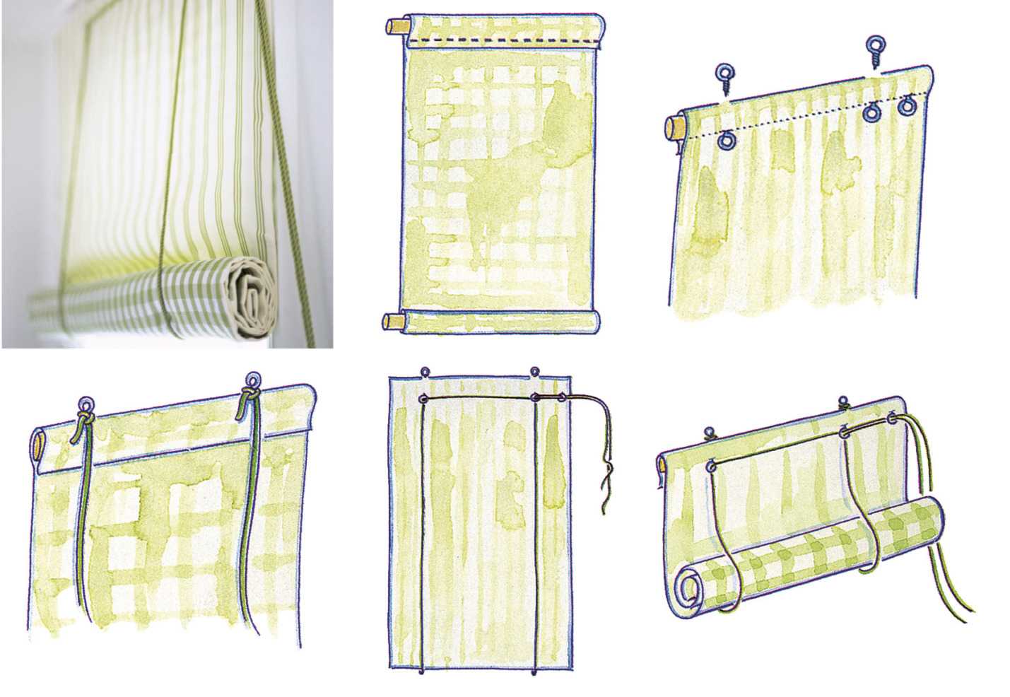 Как сшить римские шторы своими руками: пошаговая инструкция