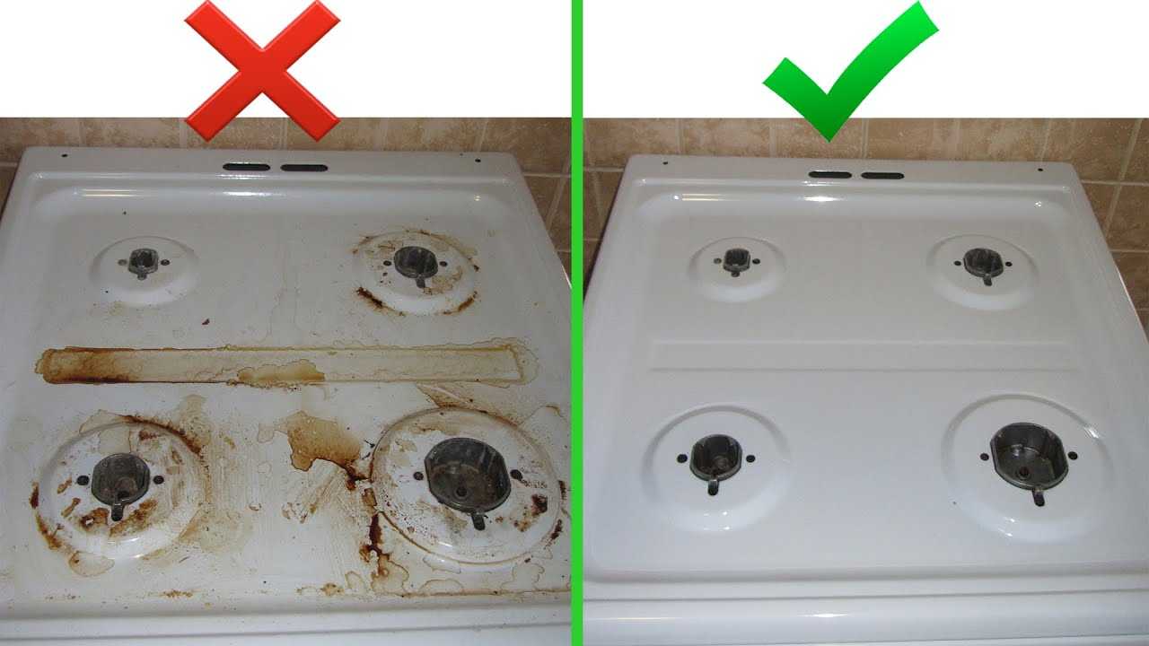 Каким чистящим средством отмыть газовую плиту и конфорки от жира