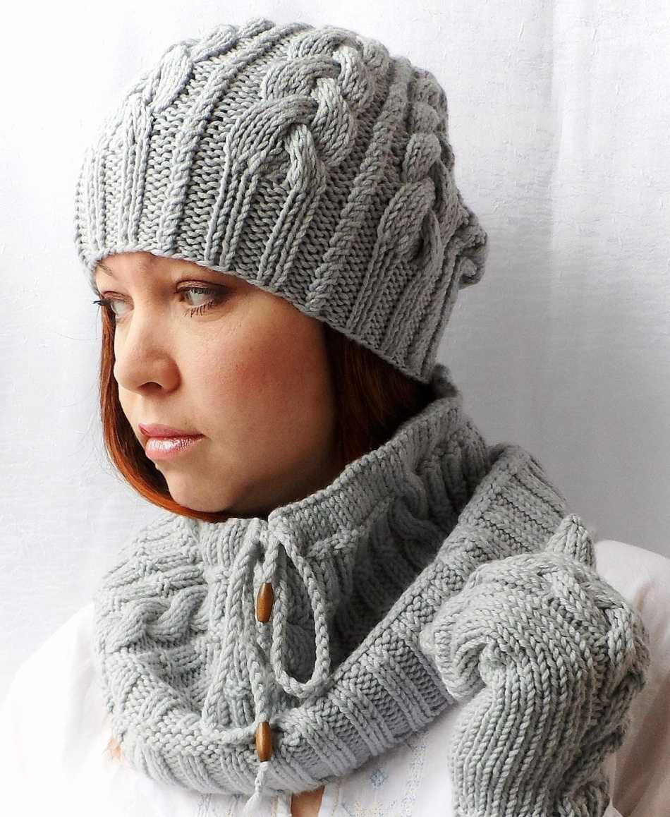 Схемы вязания женских шапочек на зиму 2021 года