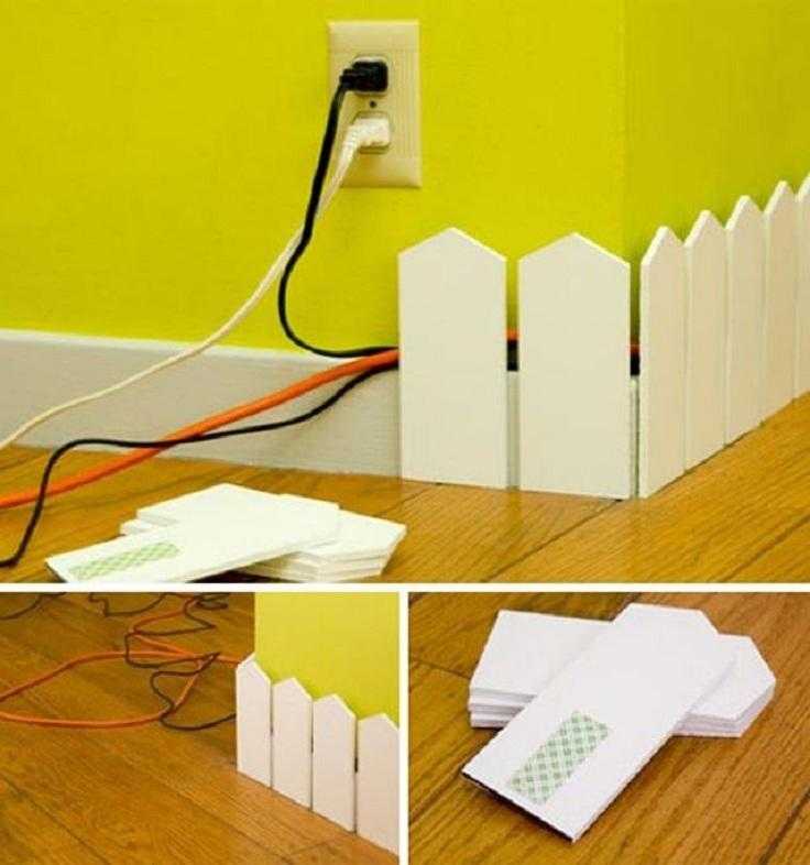 Как спрятать провода в квартире - маскируем провод + фото