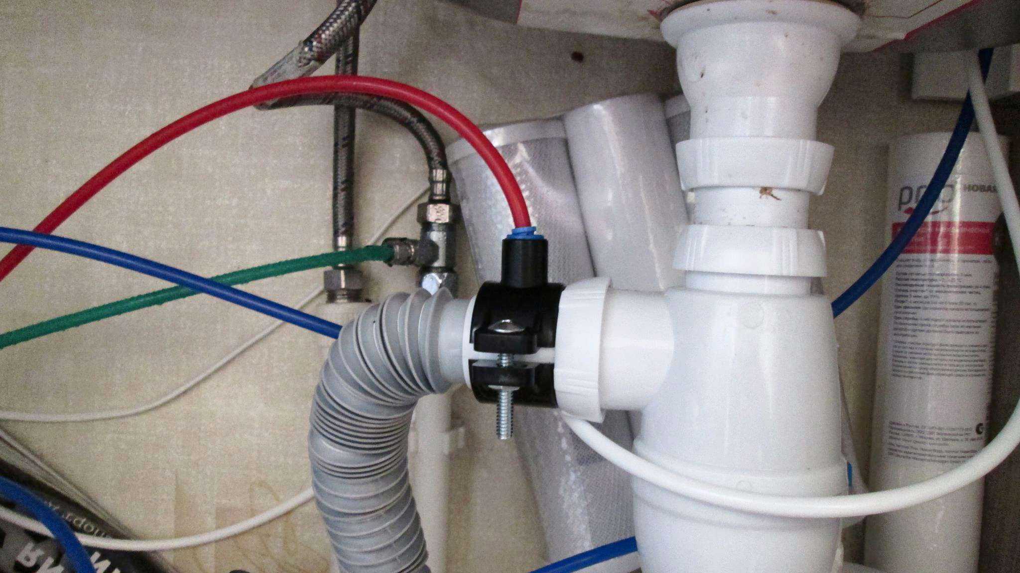 Подключение посудомоечной машины к водопроводу и канализации: варианты, инструкция, видео и фото